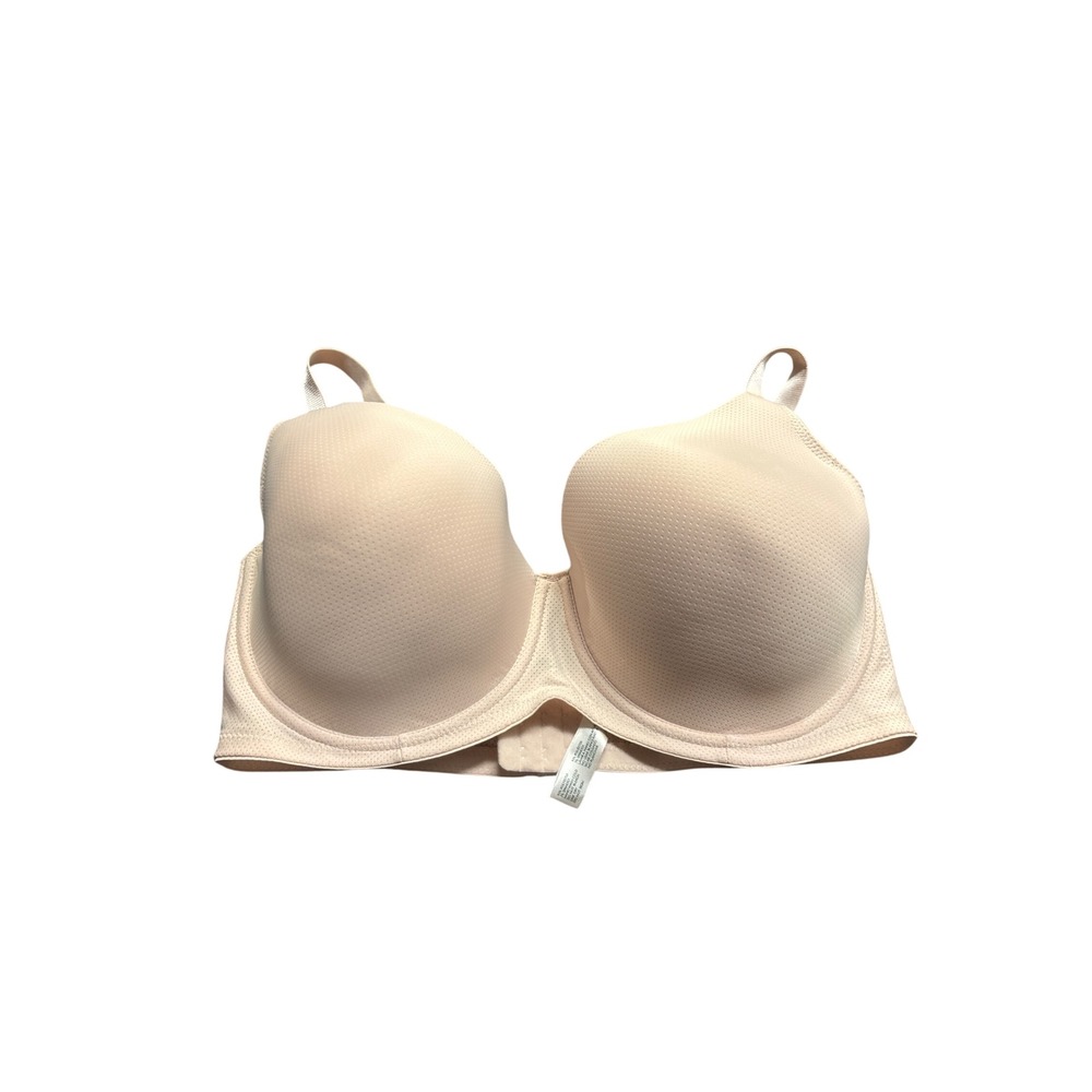 Laura Ashley Nude Underwire T-Shirt Bra 40DD Perforated Texture 41549